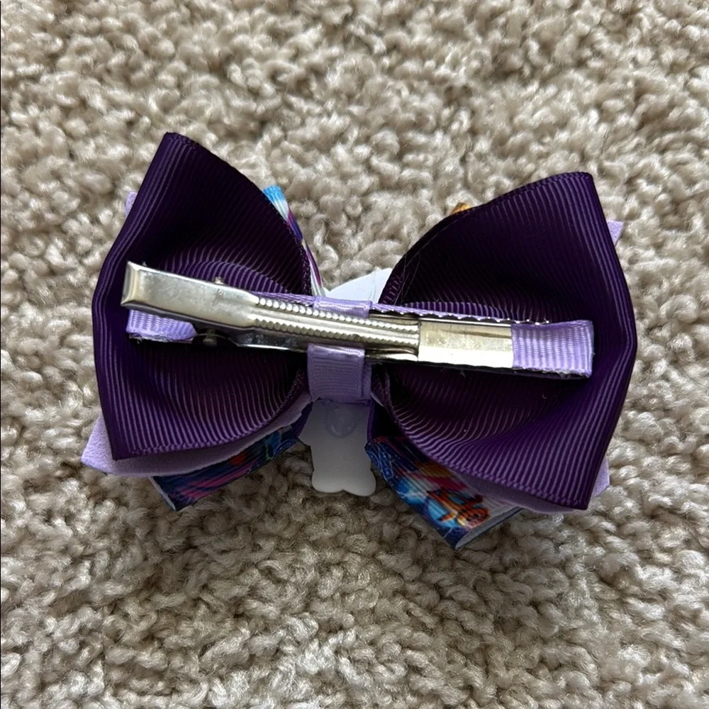 Purple and Pink Butterfly Hair Bow Accessory